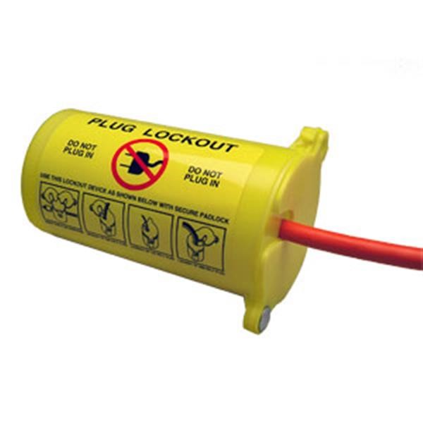 Brady 45842 3-In-1 Plug Lockout - Yellow