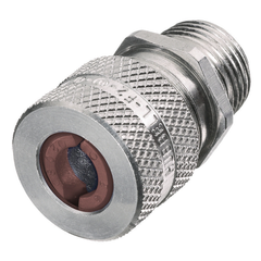 Hubbell Wiring Device-Kellems SHC1034 3/4 Inch Male Threaded 0.5 to 0.63 Inch Machined Aluminum Straight Cord Connector