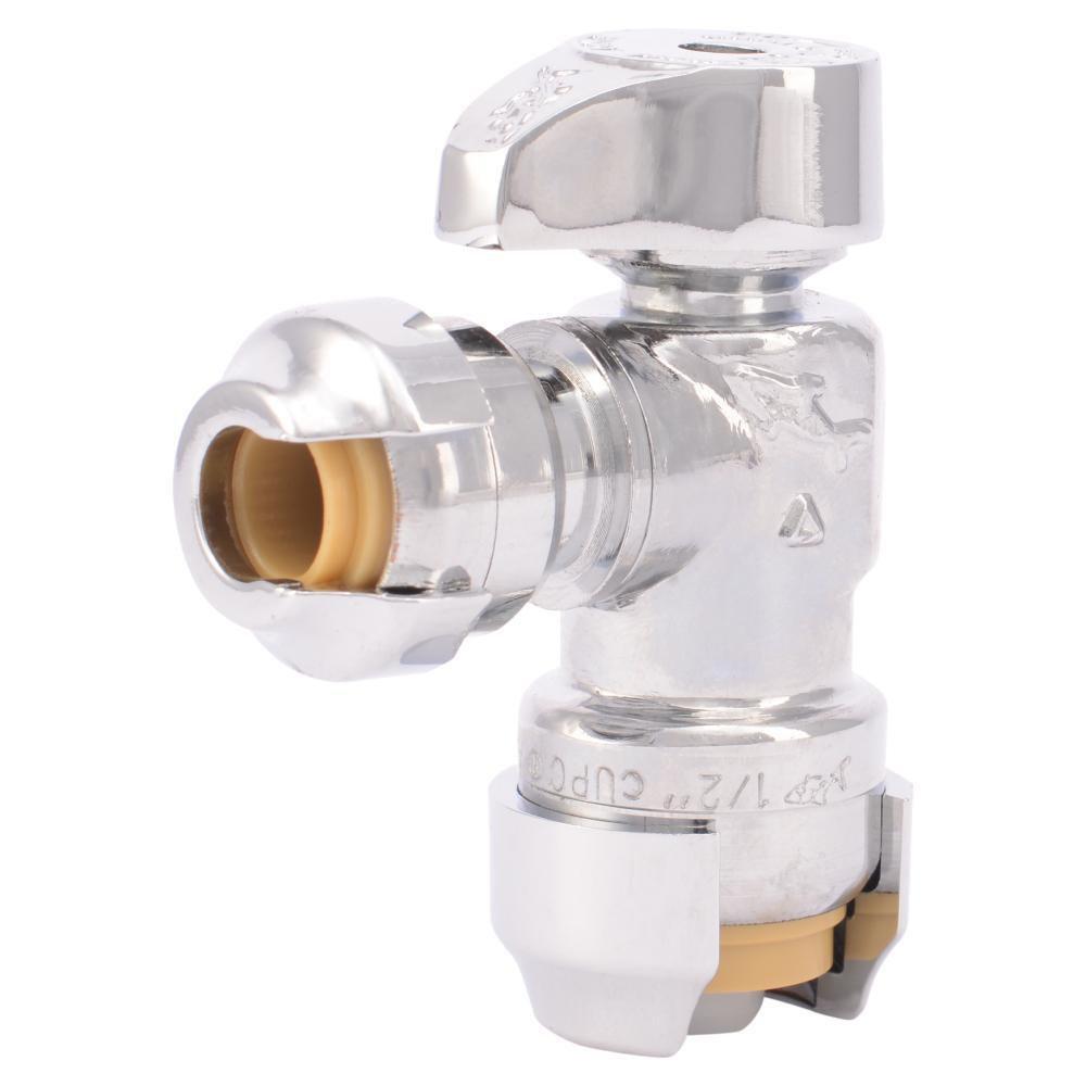 SharkBite 23048-0000LF 1/2 in x 1/4 in Angle Supply Stop Valve