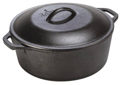 LODGE Lodge Mfg L8DOL3 Cast Iron Dutch Oven 5 Quart