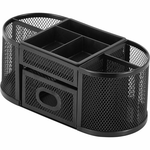 LORELL Lorell LLR84240 Mesh Steel Desk Organizer with Drawer