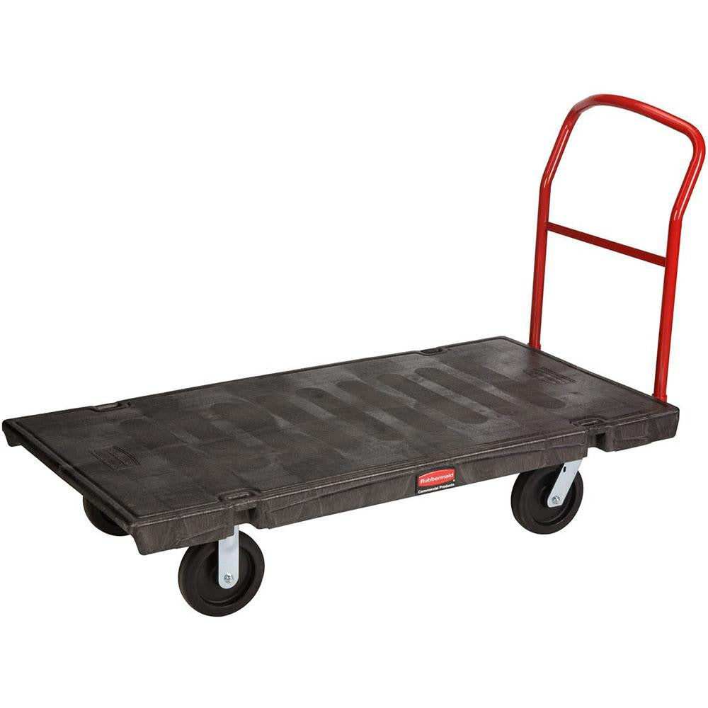 RUBBERMAID Rubbermaid FG446600BLA Platform Truck 2000 Lb 30x60 in