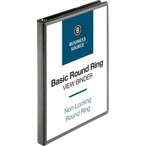 BUSINESS SOURCE Business Source BSN09950 Round Ring View Binder 0.5 Inch