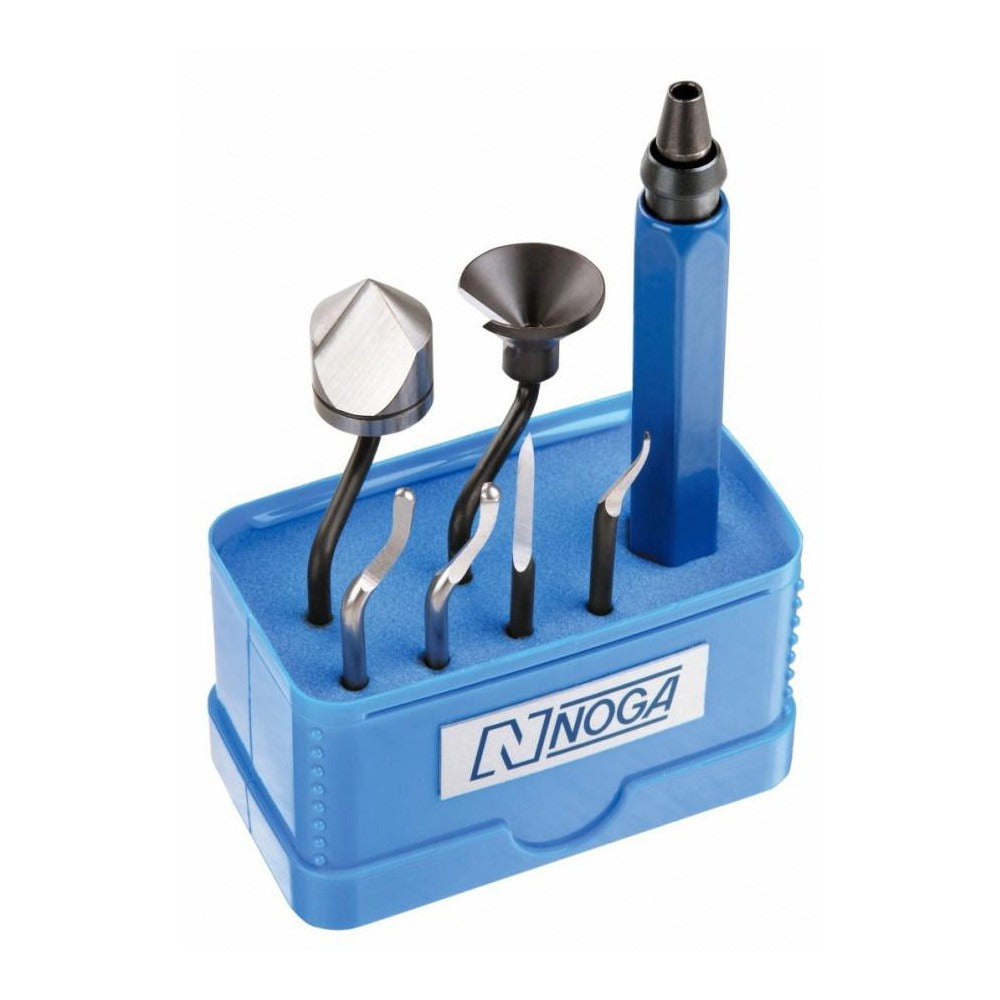 NOGA Noga SP1010 Hand Deburring Tool Set 7 Pc Cobalt Hss