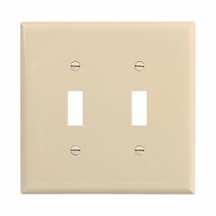 Eaton PJ2V EWD PJ2V Wallplate 2G Toggle Poly M