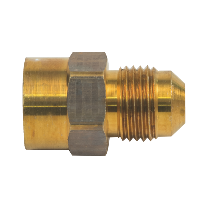 BrassCraft 46-4-4 1/4 in. O.D. flare x 1/4 in. FIP flare female adapter