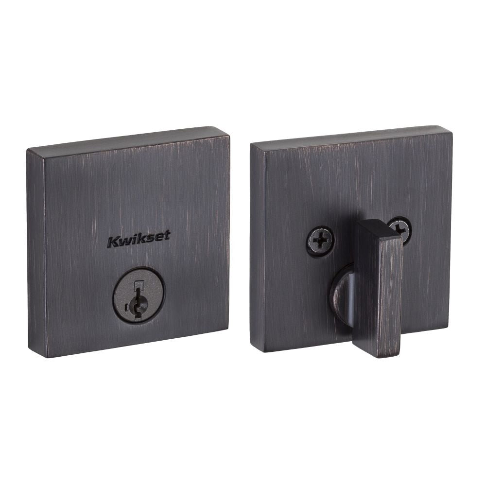 KWIKSET Kwikset 258SQT-11PS.STRKP Smartkey Deadbolt Venetian Bronze