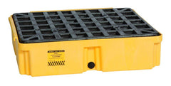 Eagle 1633D Drum Modular Spill Platform with Drain 2000 lbs Yellow