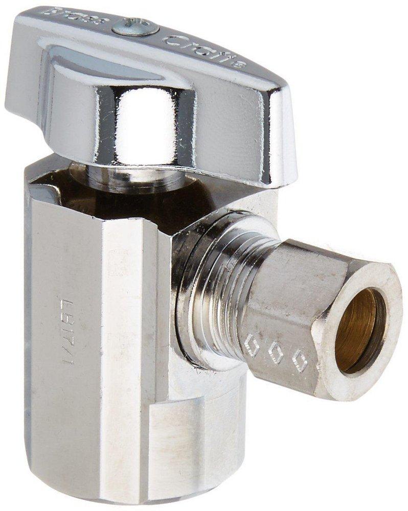 BrassCraft KTR17XC1 1/2 x 3/8 in. FIPT x OD Compression Lever Handle Angle Supply Stop Valve