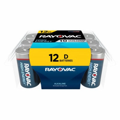 RAYOVAC Rayovac 813-12PPK D Alkaline Battery 12 Pack