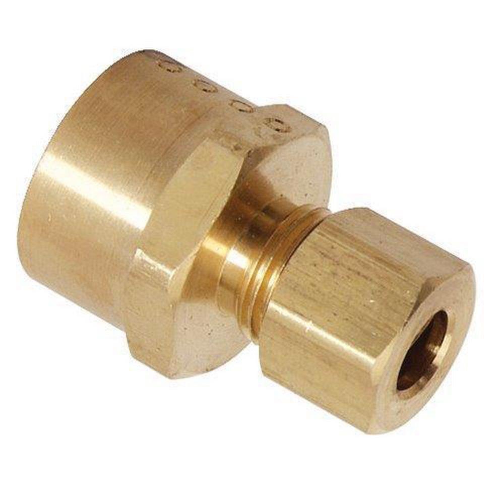 BrassCraft 462-6-4X 3/8 x 1/4 in. Female Flare x OD Tube Brass Adapter