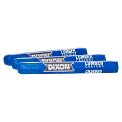 Dixon Ticonderoga 52112 Lumber Crayons 1/2 Inch x 4 1/2 Inch Soft Blue 12 Pack