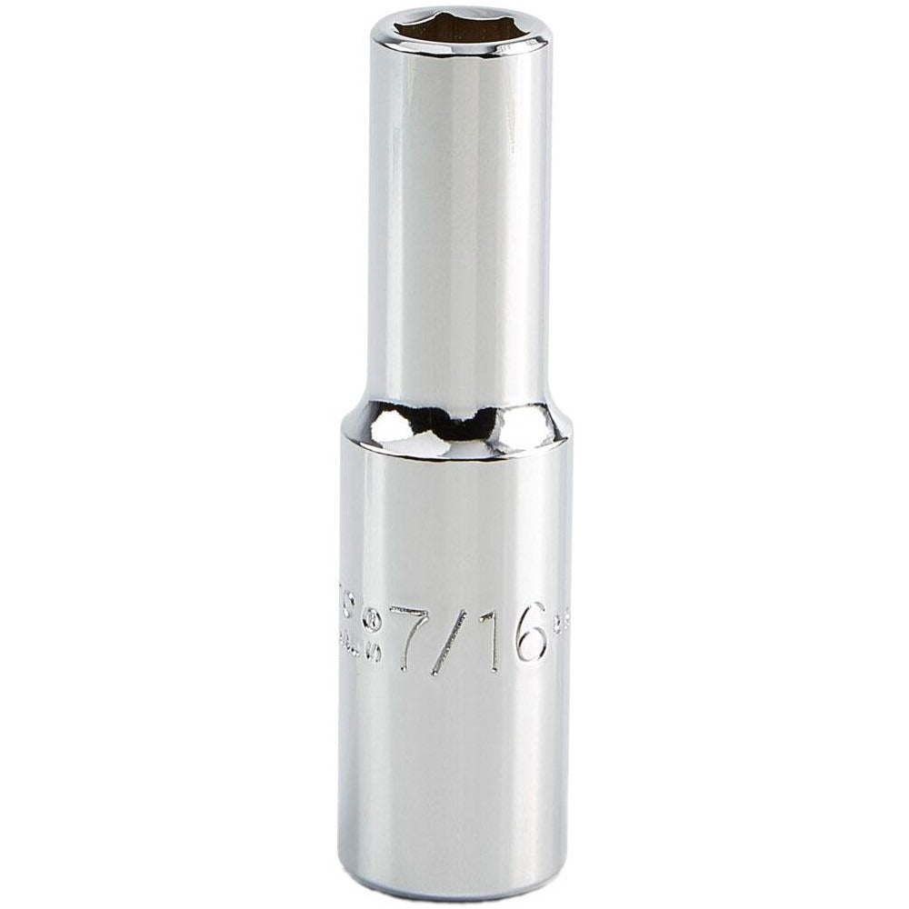 PROTO Proto J5314H 7/16 Inch Deep Hand Socket 6-point 1/2 Drive