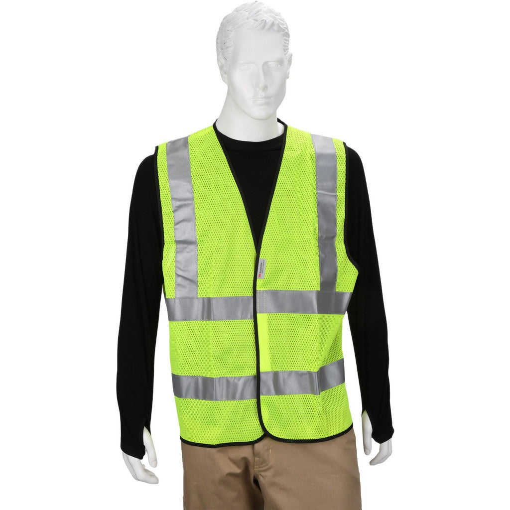 PRO-SAFE Pro-safe PS-MSH2-YL High Visibility Vest Large Ansi 2