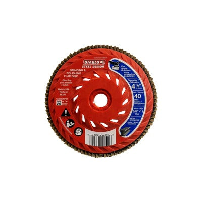 DIABLO Freud DCX045040B01F Hub Flap Disc 4.5 in 40 Grit 25 Pack
