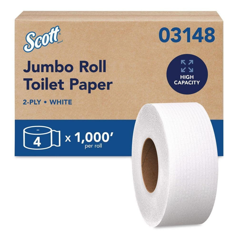 KIMBERLY-CLARK Kimberly-Clark KCC03148 Scott Jrt Jr. Jumbo Roll Bath Tissue (Case of 4)