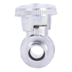 SharkBite 23063LF Carter 1/2 in. Barbed Oval Handle Straight Supply Stop Valve in Chrome Plated