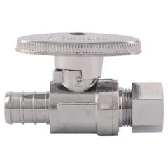 SharkBite 23057LF 1/2 x 3/8 in. Barbed x OD Compression Oval Handle Straight Supply Stop Valve