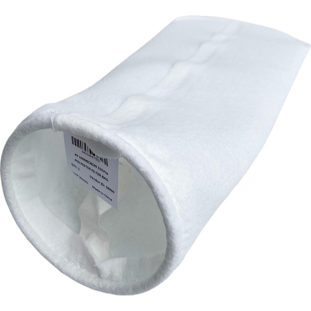 PRO-SOURCE Pro-source PE100S4-PRO Size 4 100 Micron Bag Filter 40 Gpm