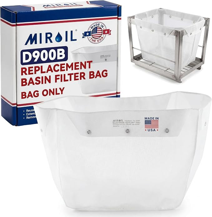MIROIL Miroil D900/22960BZ D900B Filter Bag for 640 Filter Machine 12.25 in (D900/22960BZ)