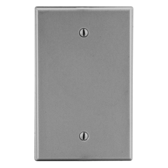 Hubbell Wiring Device-Kellems P13GY HWDK P13GY Wallplate, 1-G, Box Mt B