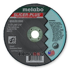 Metabo 655351000 Slicer Plus Cutting Wheel 4.5 inches Diameter