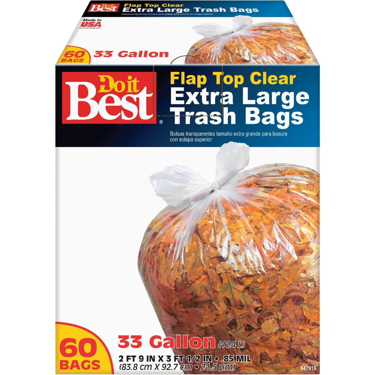 BSC PREFERRED Bsc Preferred 647918 33 Gal Xl Trash Bags 60 Count