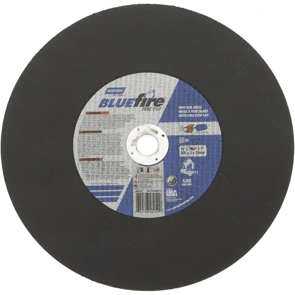 NORTON Norton 66252843252 Cut-off Wheel 14 in Type 1 Zirconia