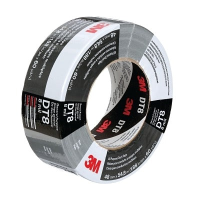 3M 3M 7100174104 All Purpose Duct Tape DT8 8 mil (48 mm x 54.8 m, 24 Rolls) DT8IW