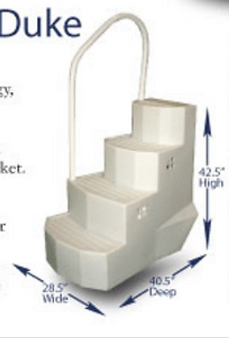 MERLIN INDUSTRIES MERLIN INDUSTRIES 30124 Duke Above Ground Pool Steps with Handrail