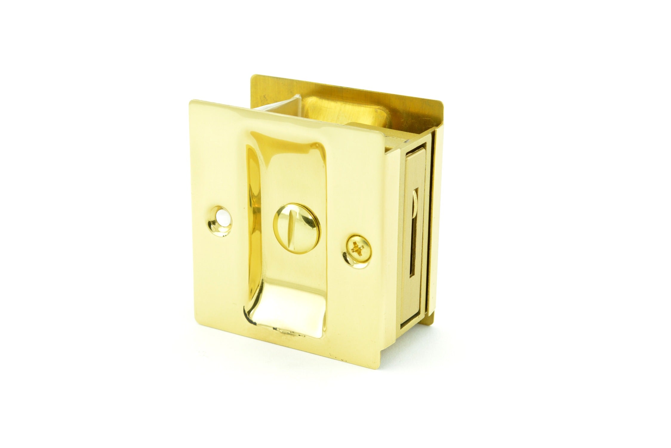 TRIMCO Trimco 1065605 Privacy Pocket Door Lock Bright Brass