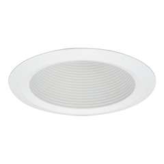 Halo 5125WB Circle Full Cone Self Flange Baffle Trim 5 in ID x 6-5/8 in OD CFL/Halogen/Incandescent/LED Lamp