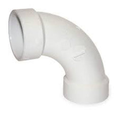 Mueller 06063 90 Elbow, 3Spgt x H PVC DWV Long Turn Street