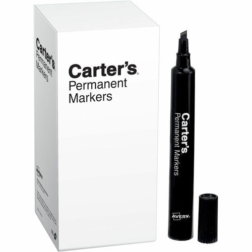 AVERY Avery AVE27178 Permanent Chisel Tip Marker Black 12-pack