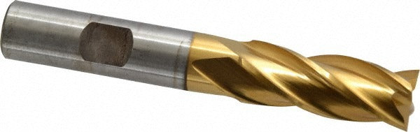 CLEVELAND CONTROLS Cleveland C33208 Square End Mill 17/32 in 4 Flute Hss Tin