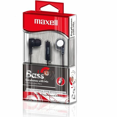 MAXELL Maxell MAX199621 Heavy Bass Earbuds with Microphone