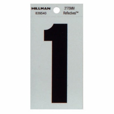HILLMAN Hillman Fasteners 839540 3 Inch Black Adhesive Number 1 6 Pack