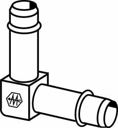 EATON Eaton 1065X8 Barbed Tube Union Elbow 0.5 in Brass