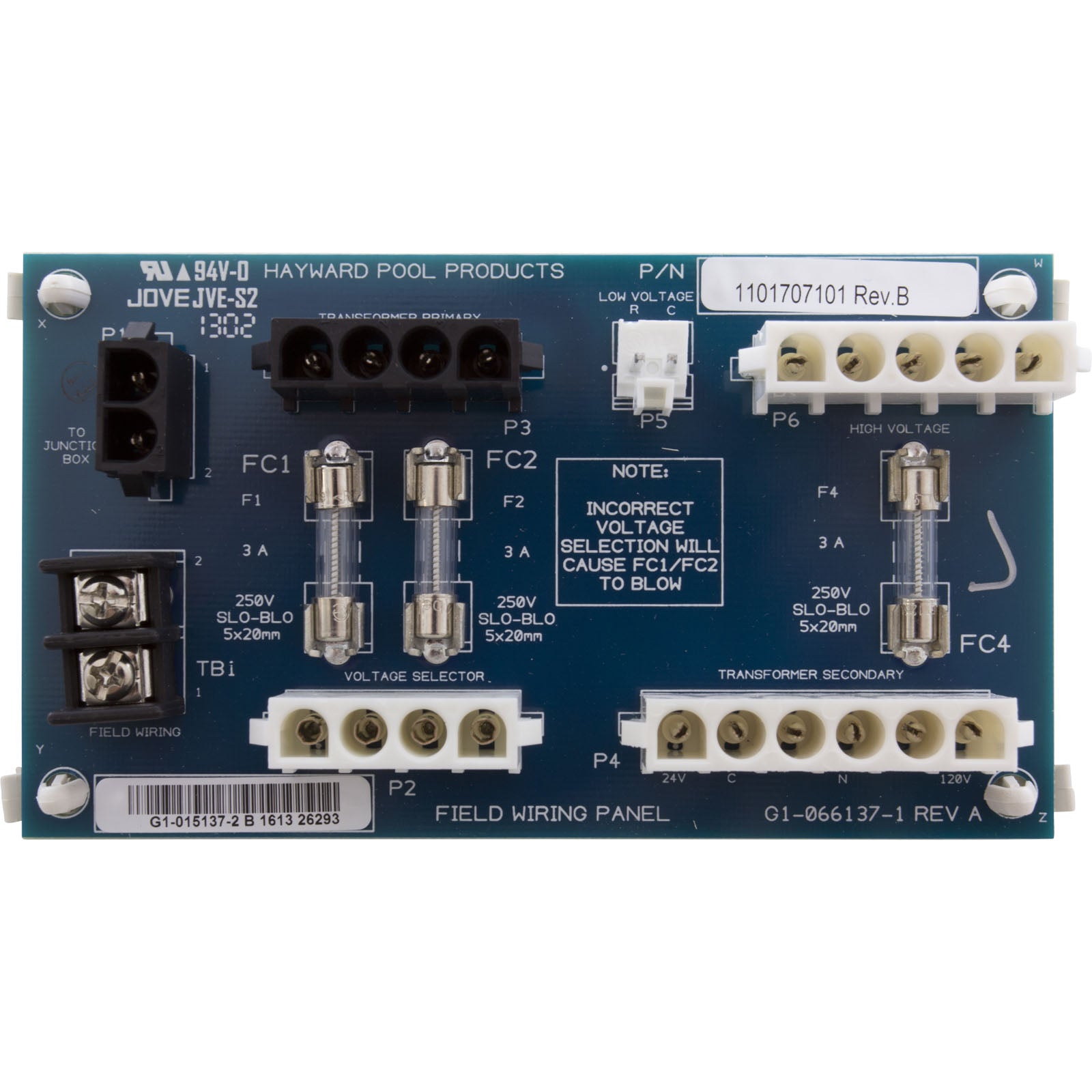 Hayward IDXL2FSB1930 Transformer Fuse Board