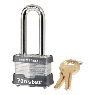 Master Lock 3KALH-2168 No. 3 Laminated Steel Padlock 9/32 inch dia 5/8 inch W x 2 inch H Shackle Keyed Alike Keyed 2168