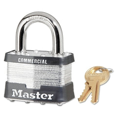 Master Lock 5KA-A1378 No. 5 Laminated Steel Padlock 3/8 in dia x 15/16 in W x 1 in H Shackle