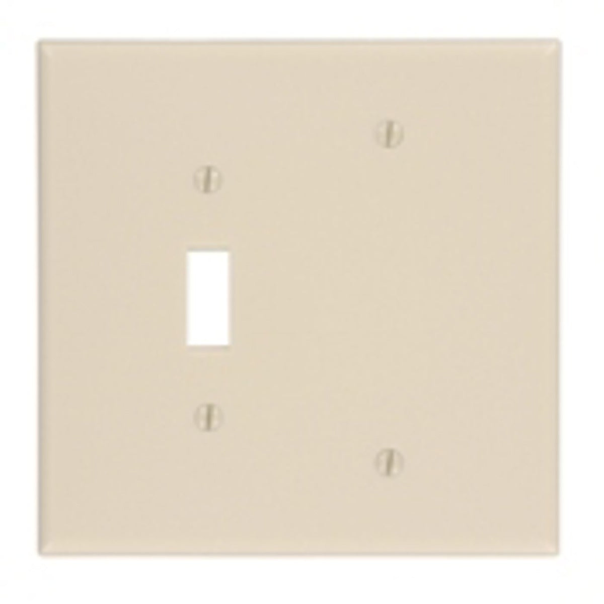 LEVITON Leviton 86106 2-Gang 1-Toggle 1-Blank Oversized Wallplate