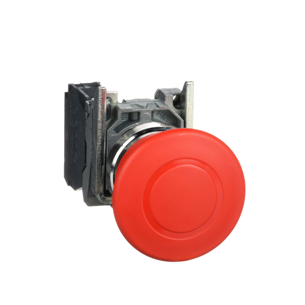 Schneider Electric XB4BT842 Square D 22 mm 600 VAC 1.2 Amp 1NC Red Round Trigger Action Push-Pull Non-Illuminated Push Button