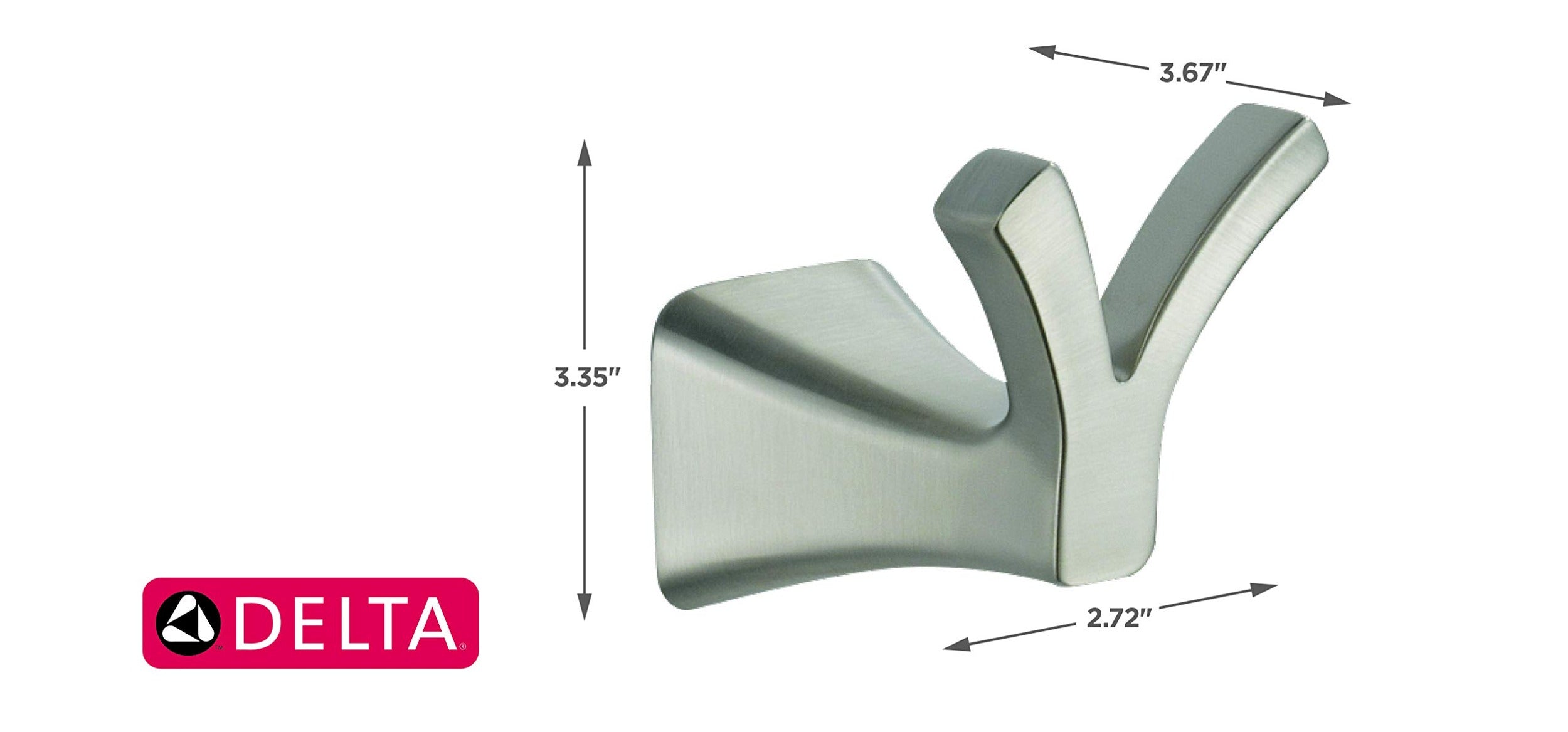 DELTA FAUCET Delta Faucet 75235-SS Tesla Double Robe Hook Stainless