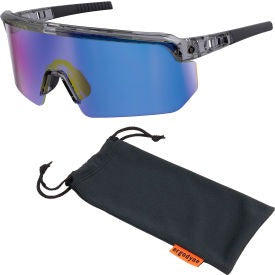 ERGODYNE Ergodyne 55012 Half Frame Safety Glasses Blue Mirror