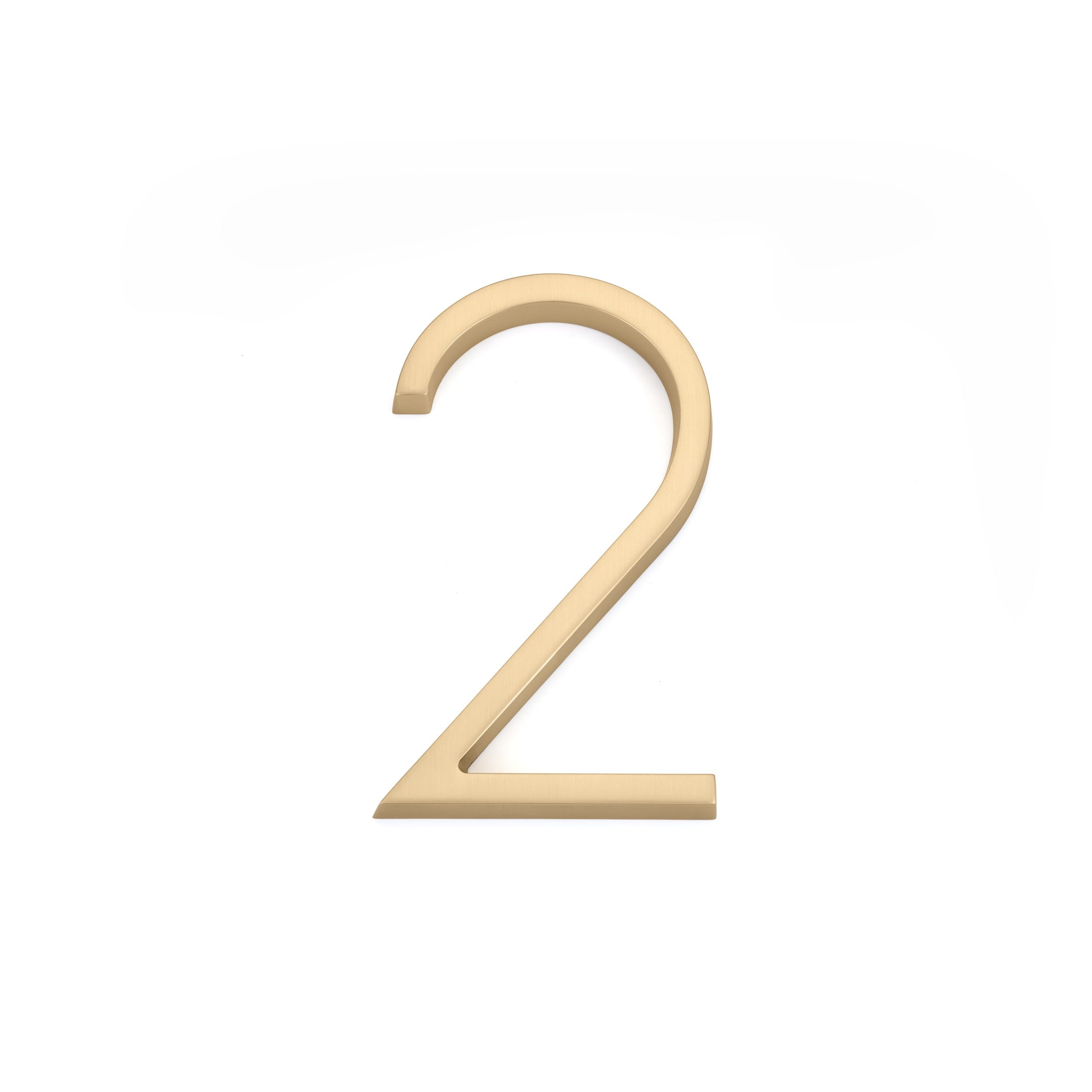 EMTEK Emtek 2832US4 Modern 2 House Number Satin Brass