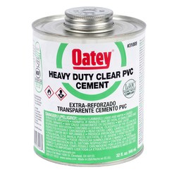 Oatey 31008 Heavy Duty PVC Cement 32 oz. Clear