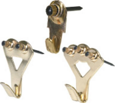HILLMAN Hillman Fasteners 42086 Brass Picture Hanger 32 Pack