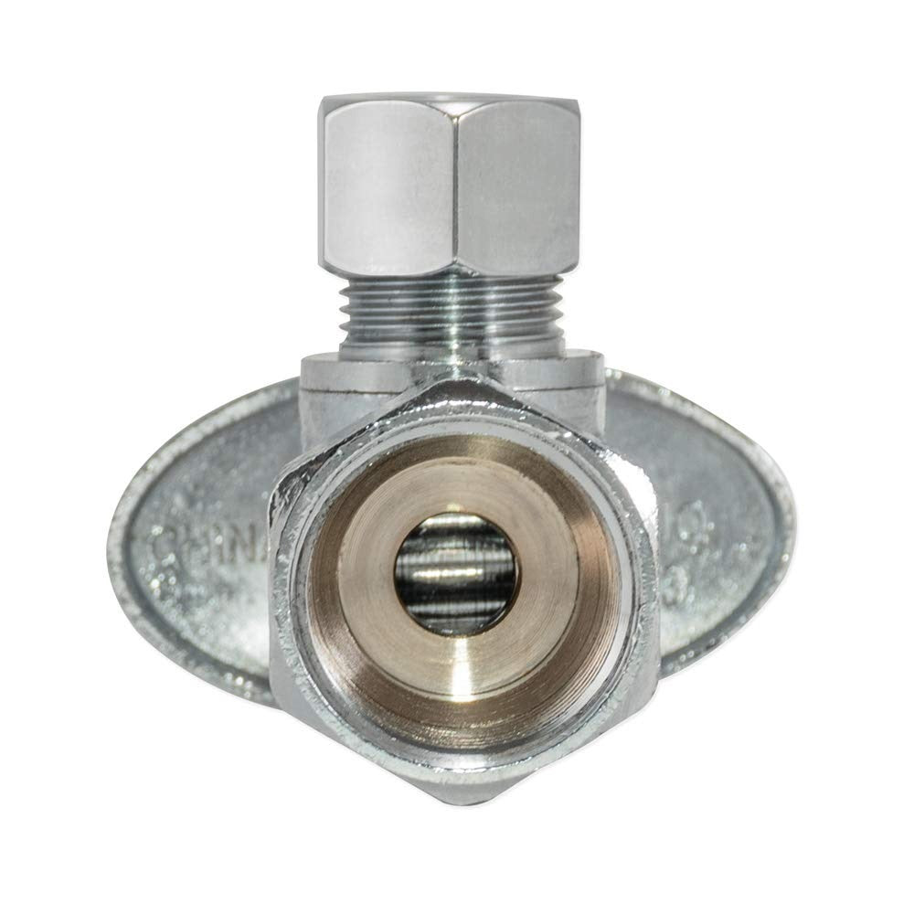 EASTMAN Eastman 10733LF Quarter-Turn Angle Stop Valve 1/2 in FIP x 3/8 in OD Compression (Angle Stop)