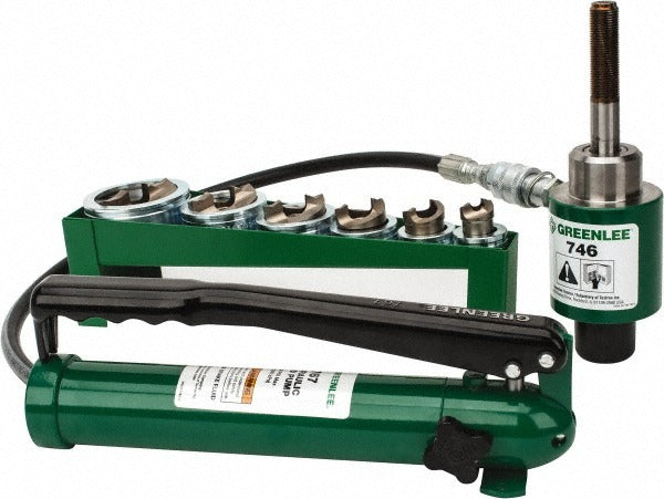 GREENLEE Greenlee 7506 Hydraulic Knockout Set 21 Piece Round Punch